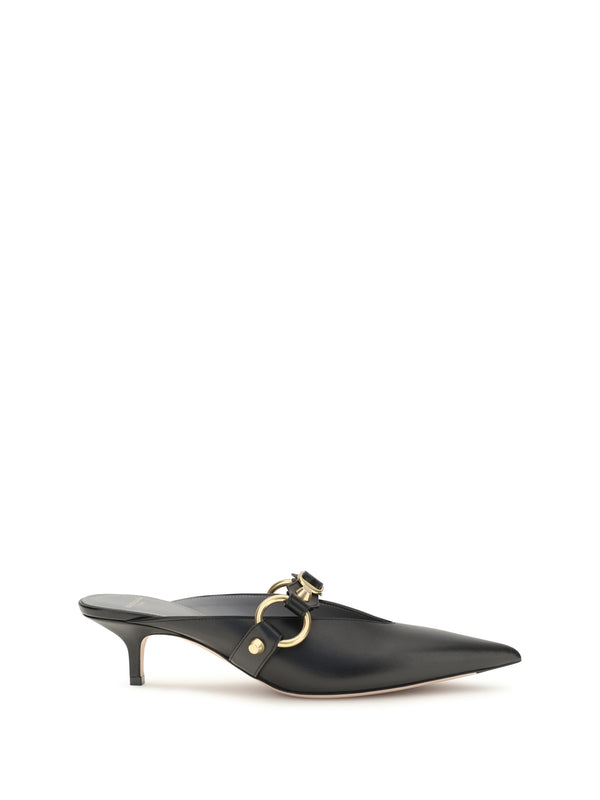 Balenciaga 100% calf leather mule in black