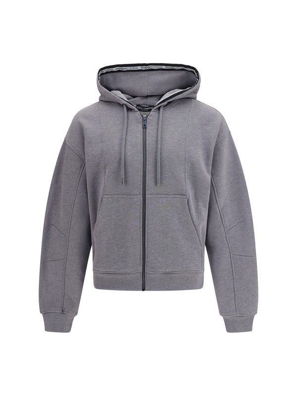 Cotton Hoodie Bicolore (non Righe) Sweatshirts