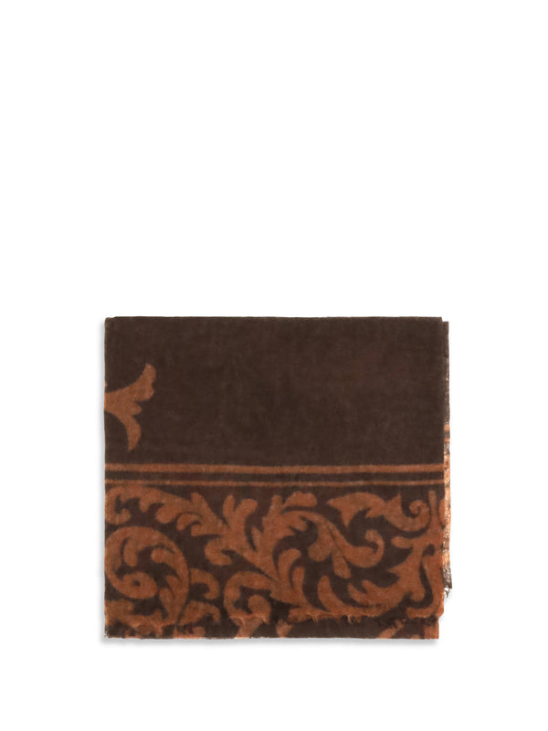 Mirror In The Sky 100% Cashmere (Capra hircus) scarf in brown