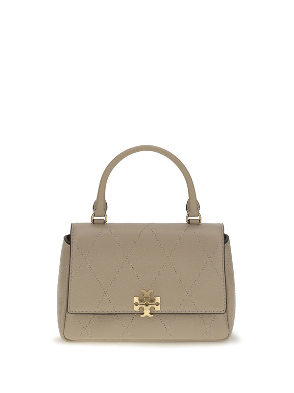Tory Burch 100% Calf Leather Bos Taurus handbag in beige