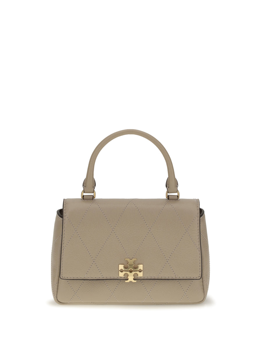Tory Burch 100% Calf Leather Bos Taurus handbag in beige