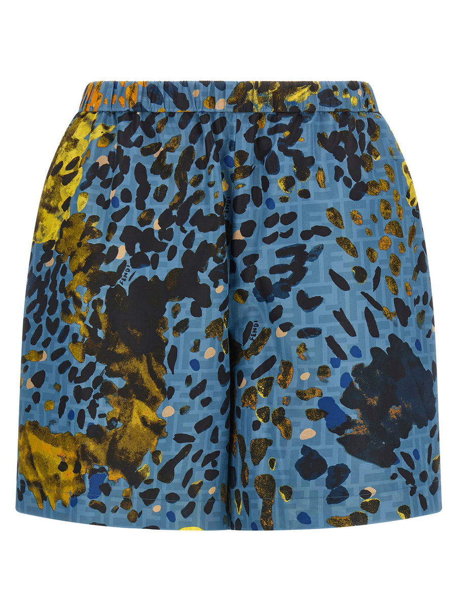 Fendi Falena Shorts — Blue