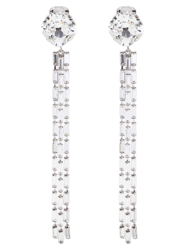 Alessandra Rich earrings in clear