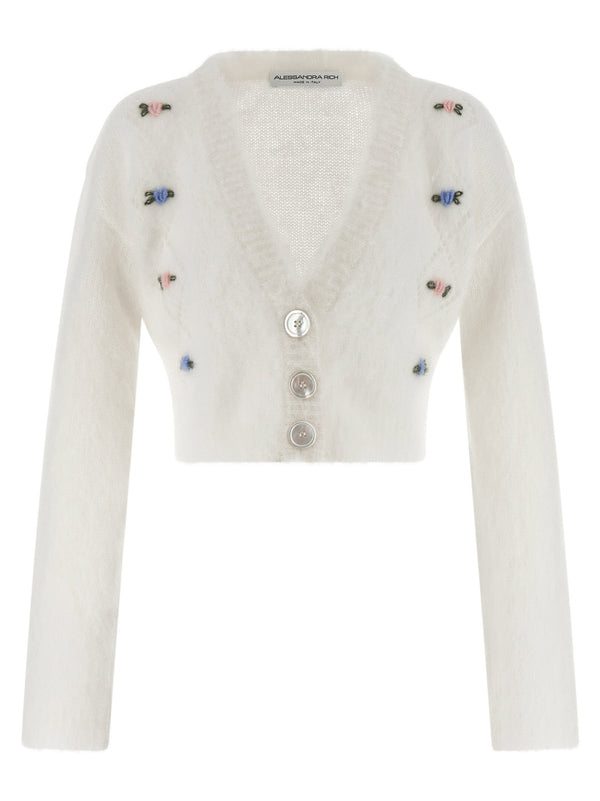 Alessandra Rich cardigan in white