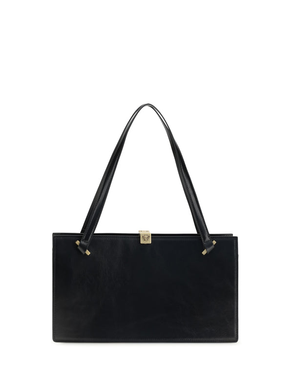 Versace 100% Calf Leather Bos Taurus shoulder bag in black