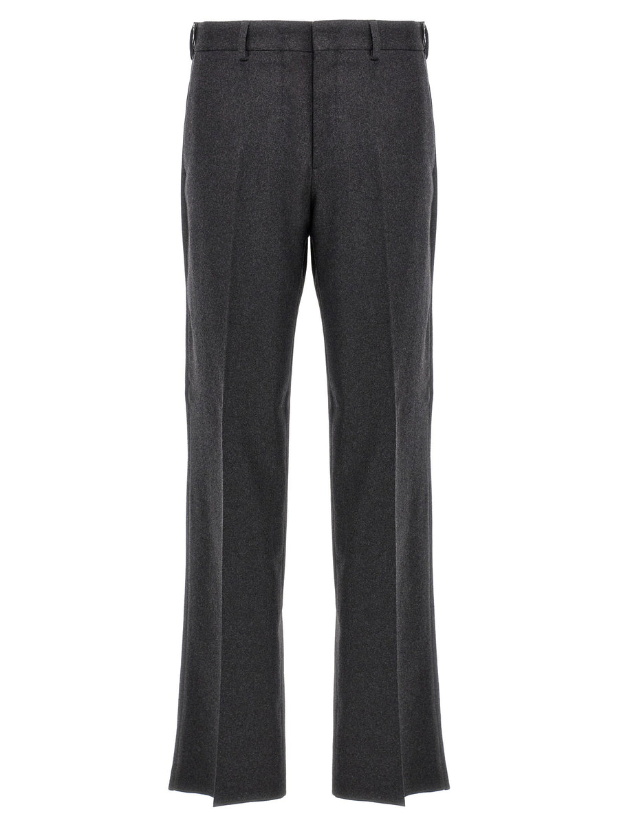 Fendi Cashmere Trousers — Charcoal