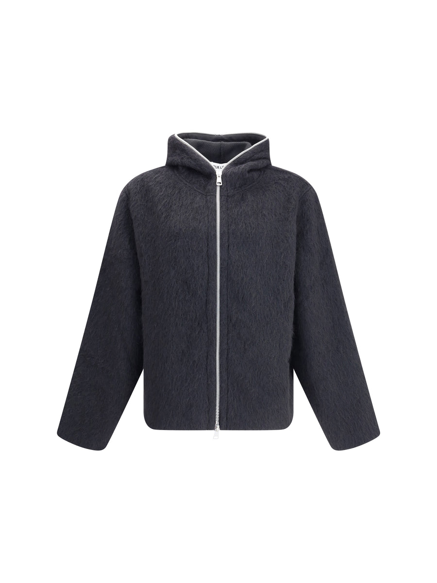Our Legacy 36% Wool zip sweater in black