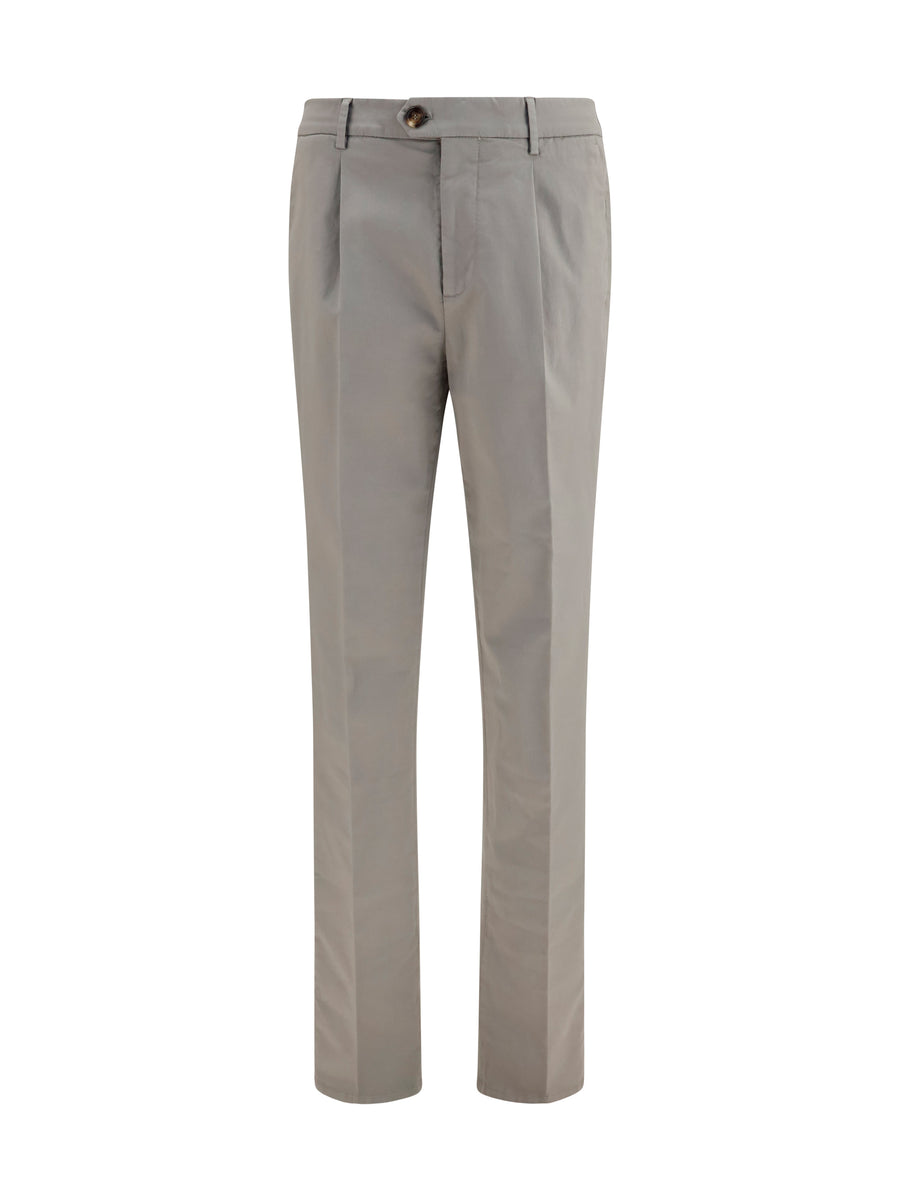 Brunello Cucinelli 97% Cotton; 3% Elastane chino pants in gray