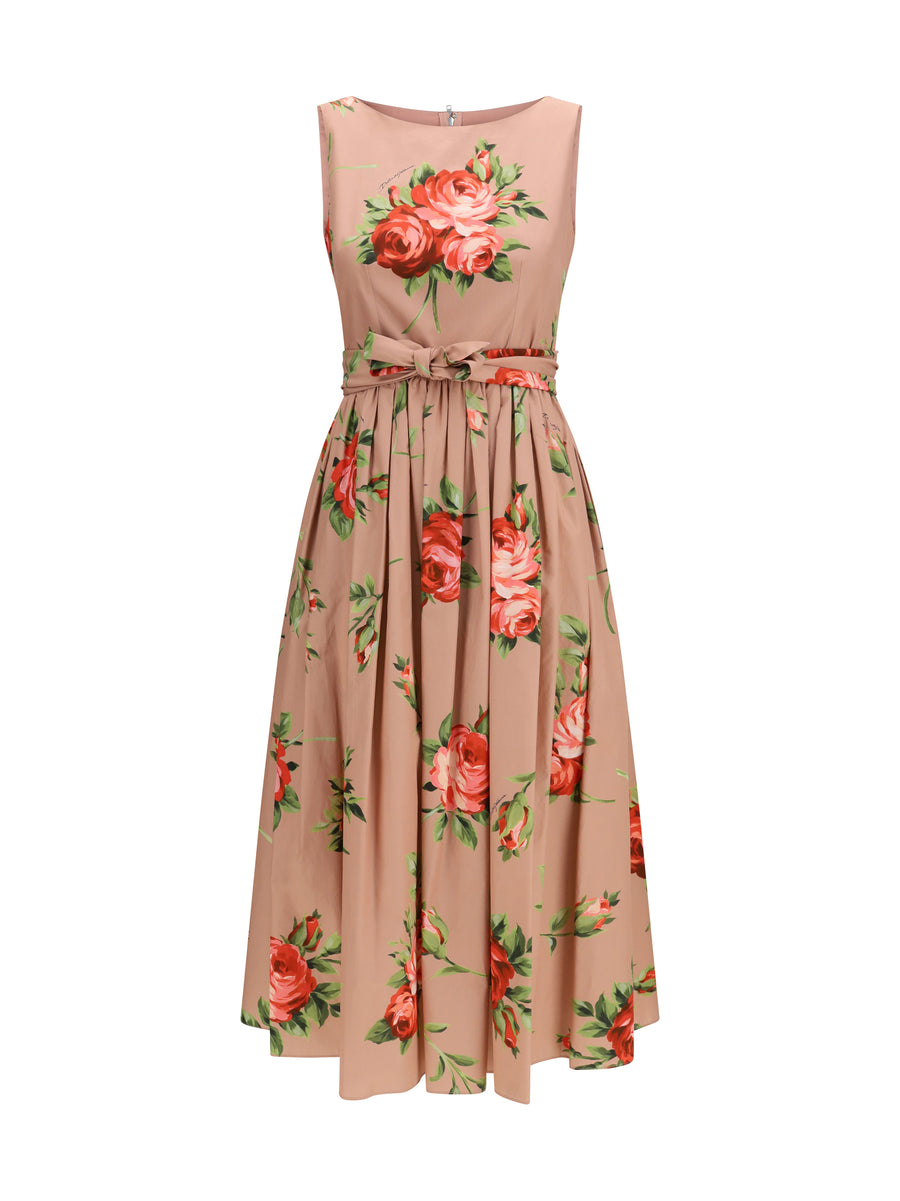 Dolce & Gabbana 100% cotton dress in beige