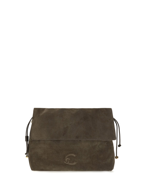 Coccinelle 100% CALF LEATHER BOS TAURUS shoulder bag in brown