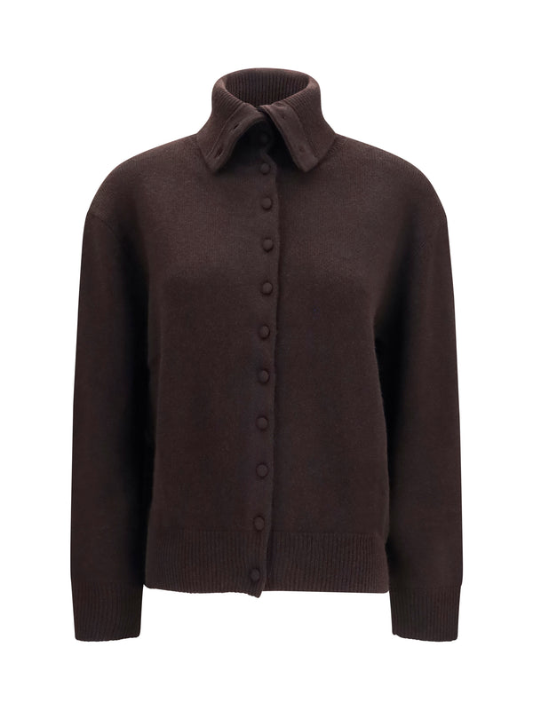 Lisa Yang 100% Cashmere cardigan in brown