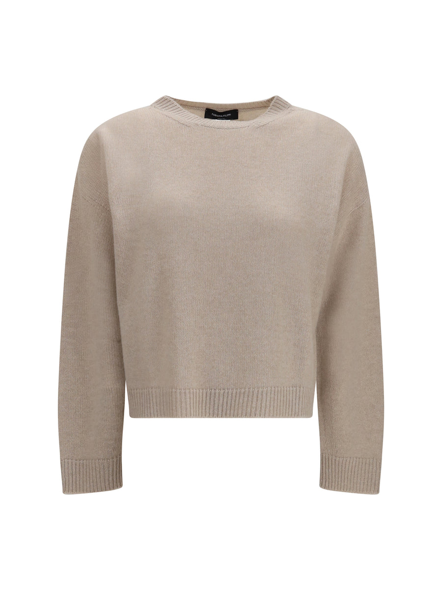 Cashmere Crewneck Sweater Casha' Kashmir/capra Hircus
