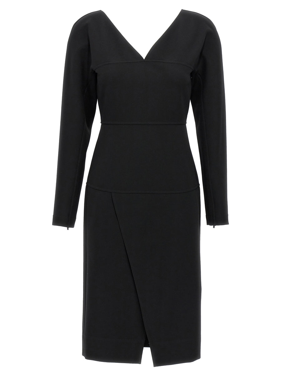 Fendi Techno Jersey Dress — Black