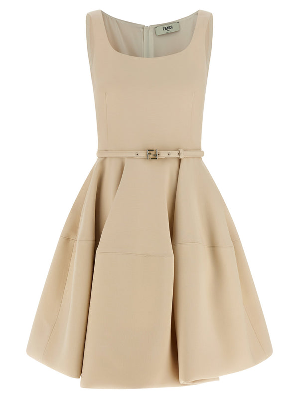 Fendi FF فستان — بيج
