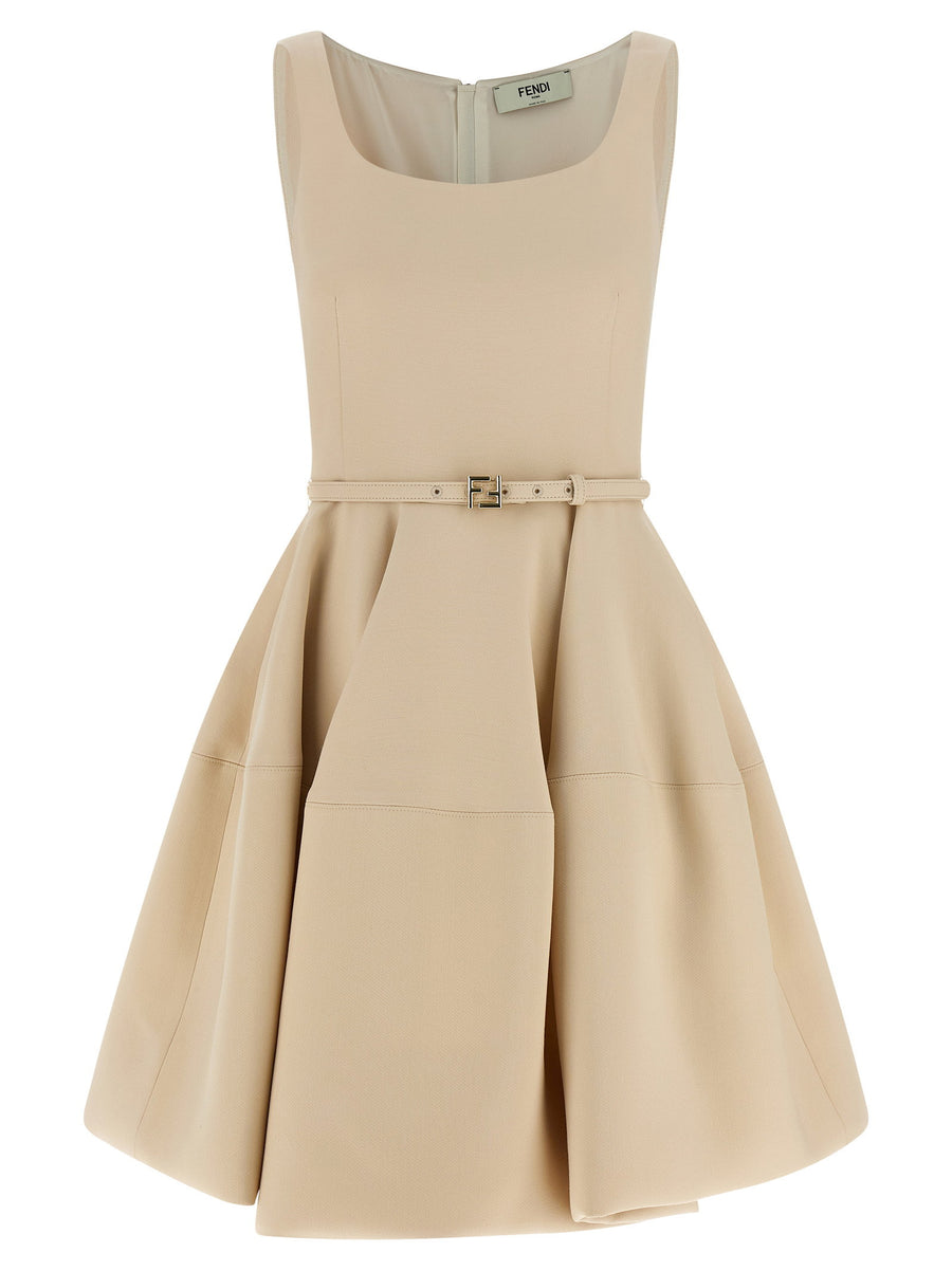 Fendi FF Dress — Beige