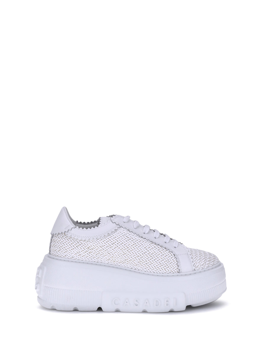 Casadei Upper: 100% Other Fibres; Sole: 100% Goatskin sneakers in white