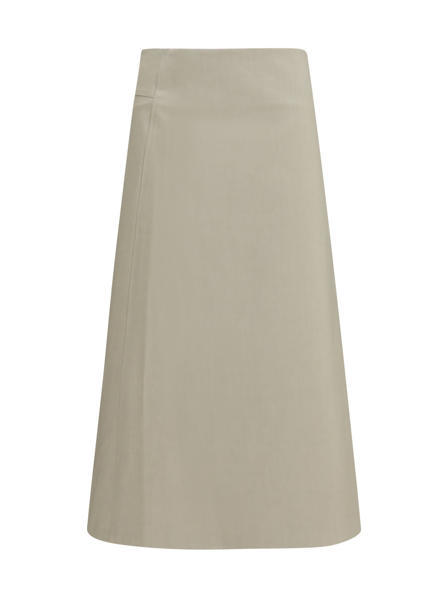 Rier 100% Cotton skirt in beige