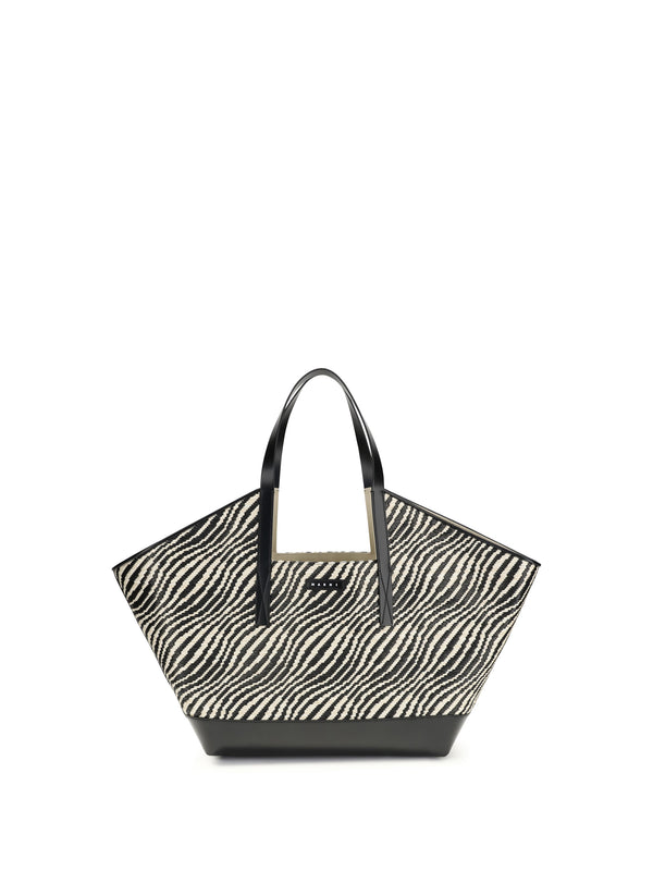 Marni 83% Polyamide; 17% Polyester tote bag in black