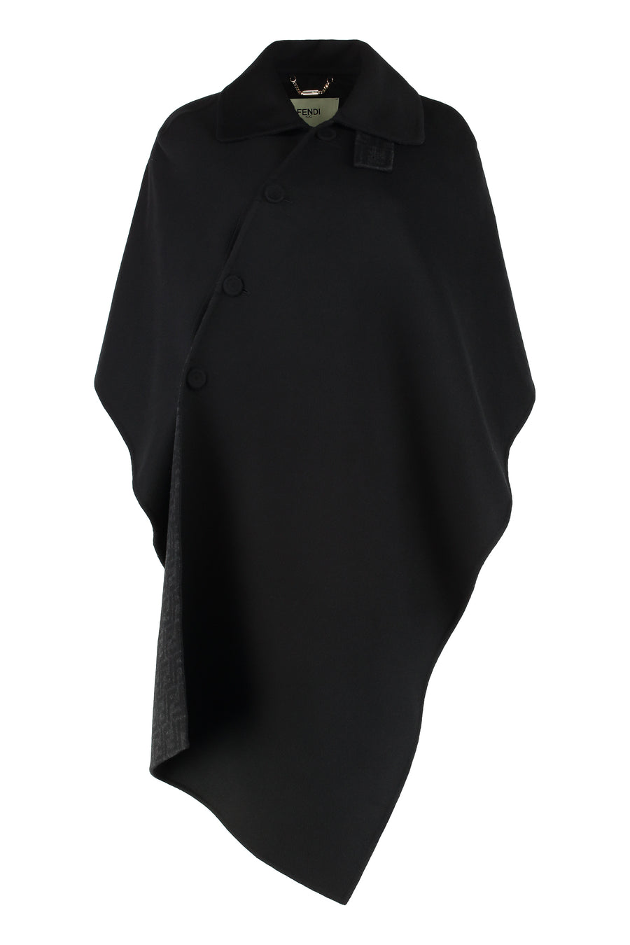 Cape Black Virgin Wool Capes