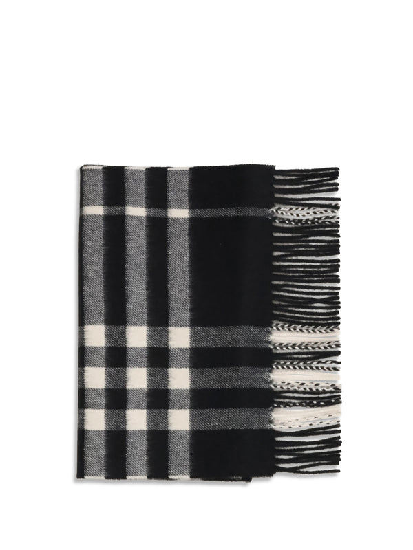 Burberry 100% Kashmir/Capra Hircus scarf in black