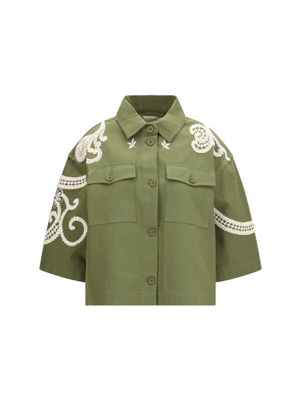 Max Mara Weekend 100% Cotton jacket in green