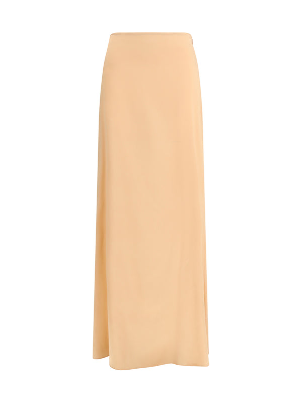 Kristina Ti 93% Silk skirt in orange