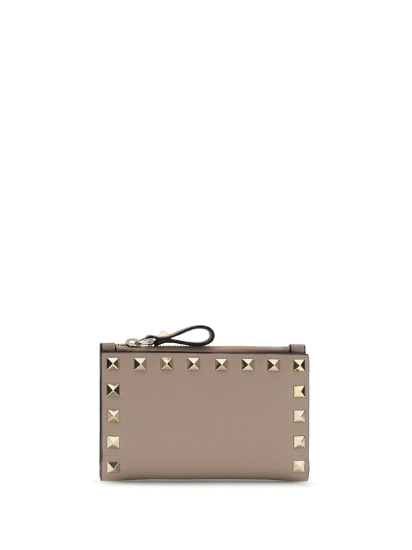 Valentino Garavani 100% Calf Leather (Bos Taurus) wallet in beige