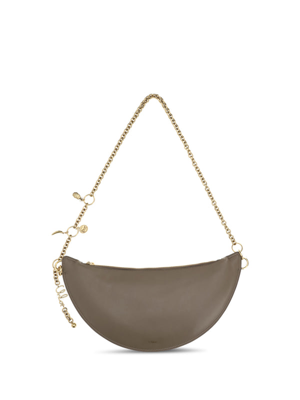 Chloé 100% calf leather (Bos Taurus) shoulder bag in gray