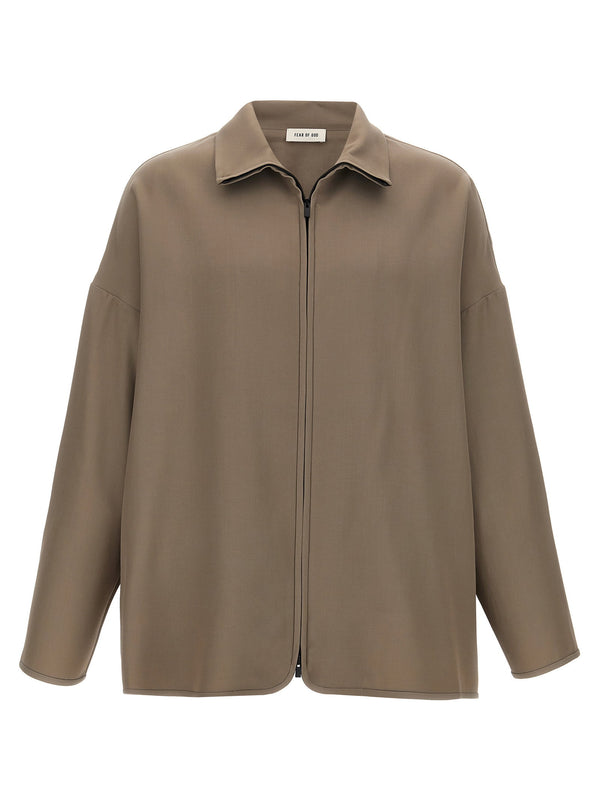 Fear Of God Virgin wool and viscose blend jacket in taupe