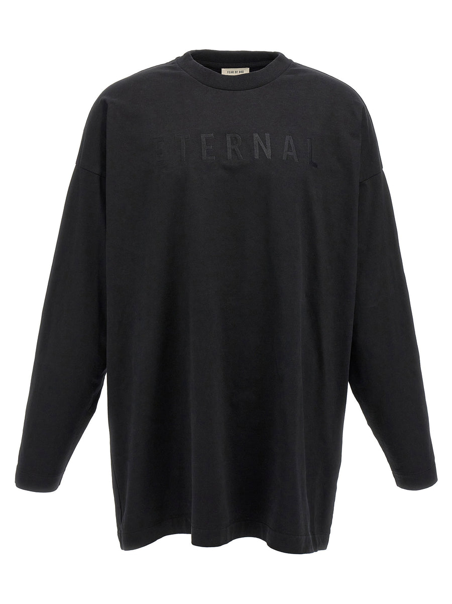 Fear Of God Embroidered Logo Sweatshirt — Black