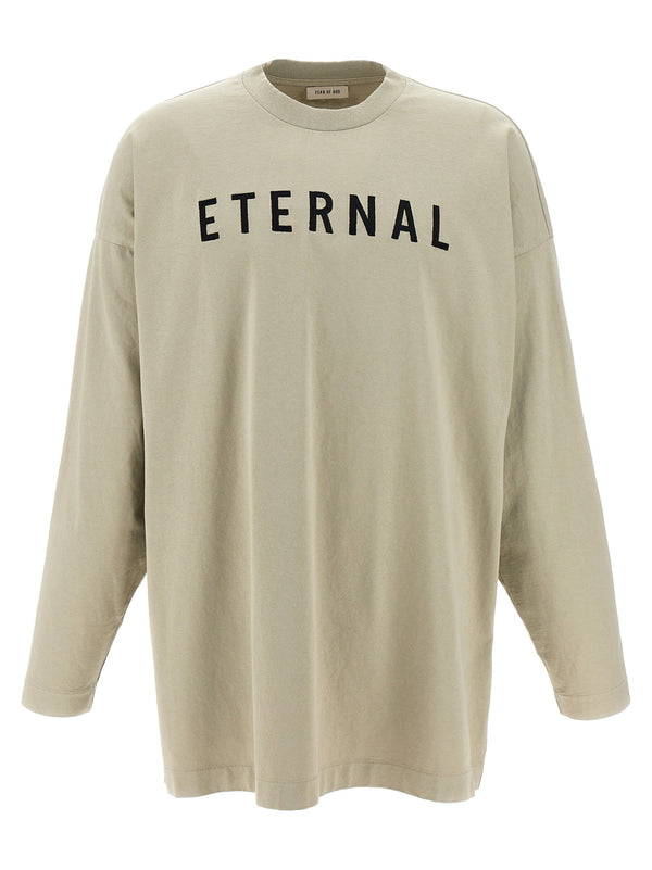 تيشيرت مطرز Fear Of God شعار-قميص — بيج