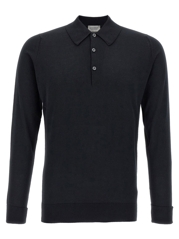 قميص بولو John Smedley فينشلي — أسود