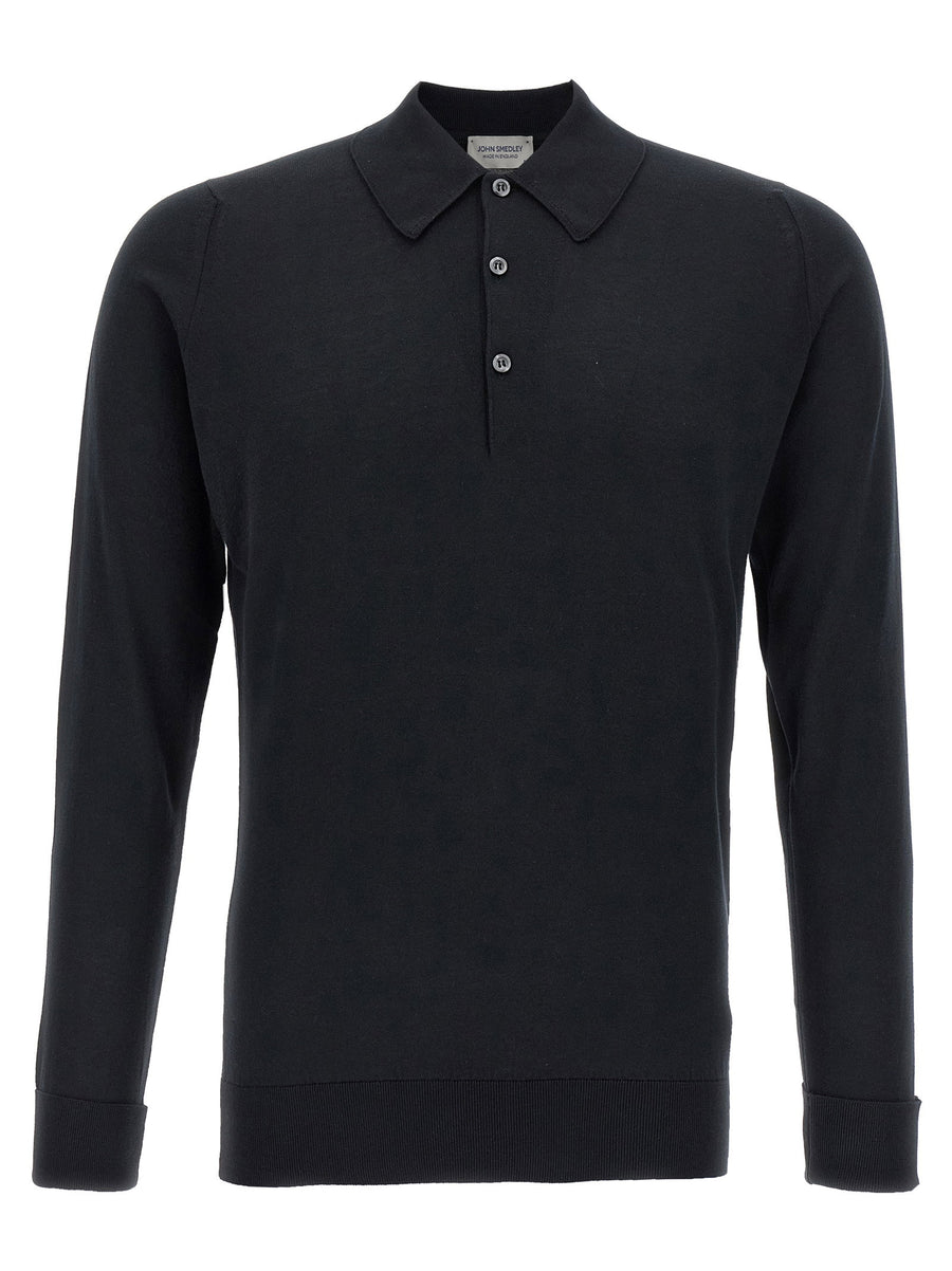 John Smedley polo in black