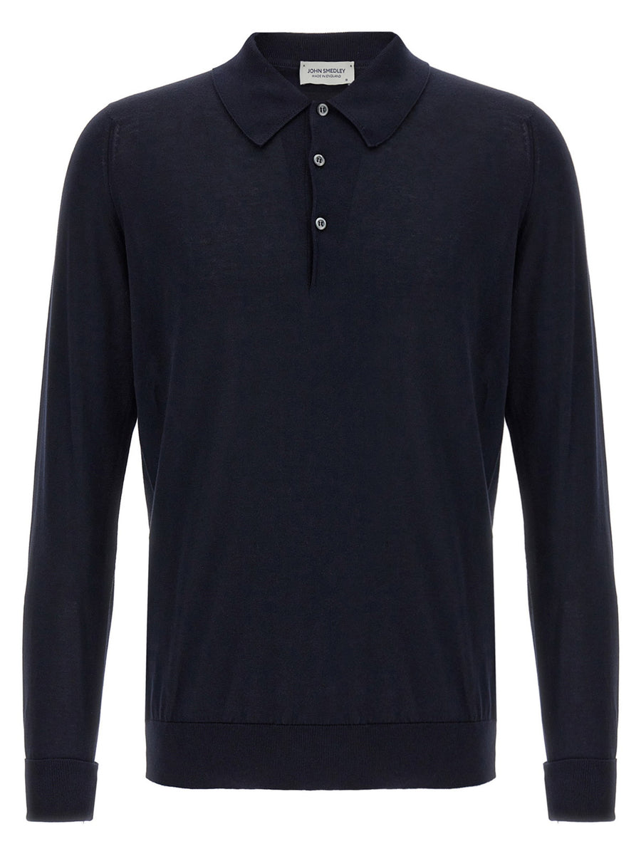 John Smedley Finchley Polo Shirt — Navy