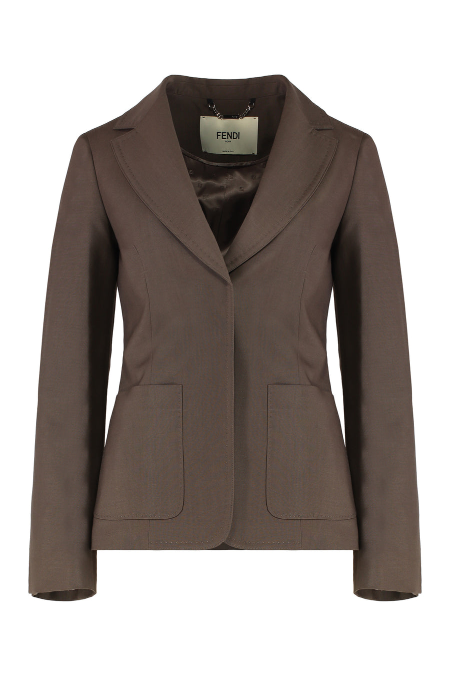 Blazer Wool-Mohair Brown Blazers