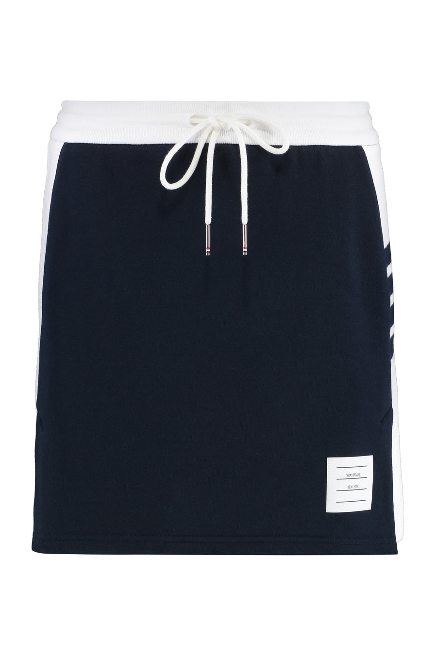 Cotton Jersey Miniskirt Blue Skirt