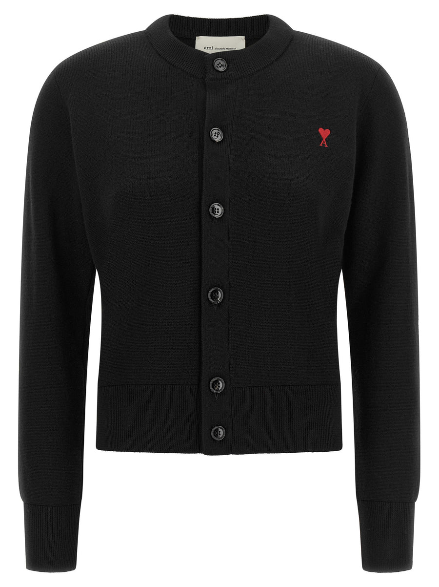 Ami Paris Cardigan — Black