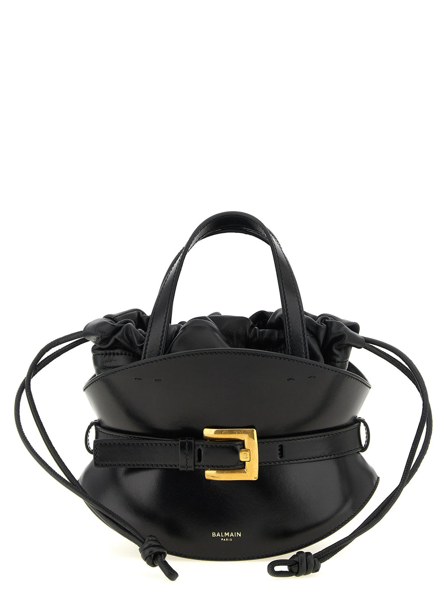 Balmain Shuffle Shoulder Bag — Black