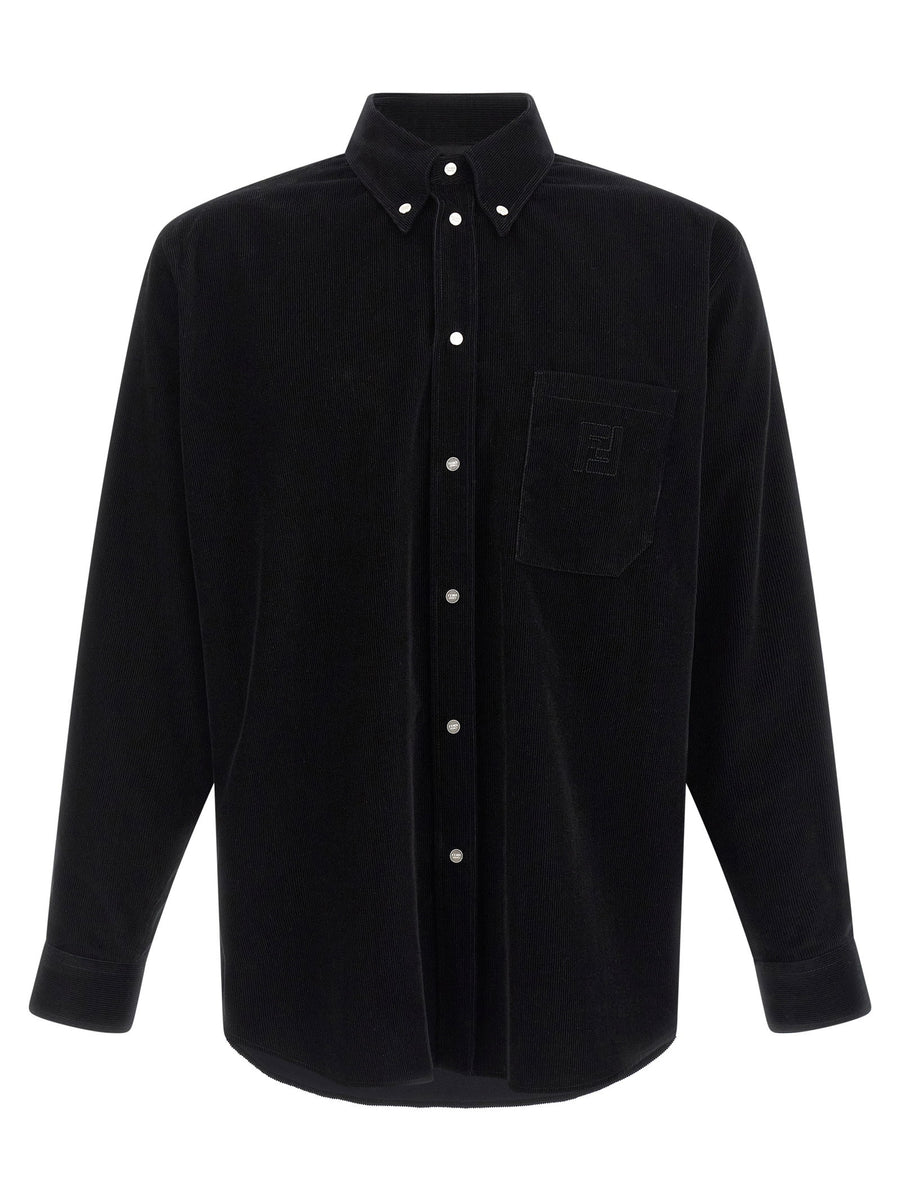 Fendi Corduroy Shirt — Black