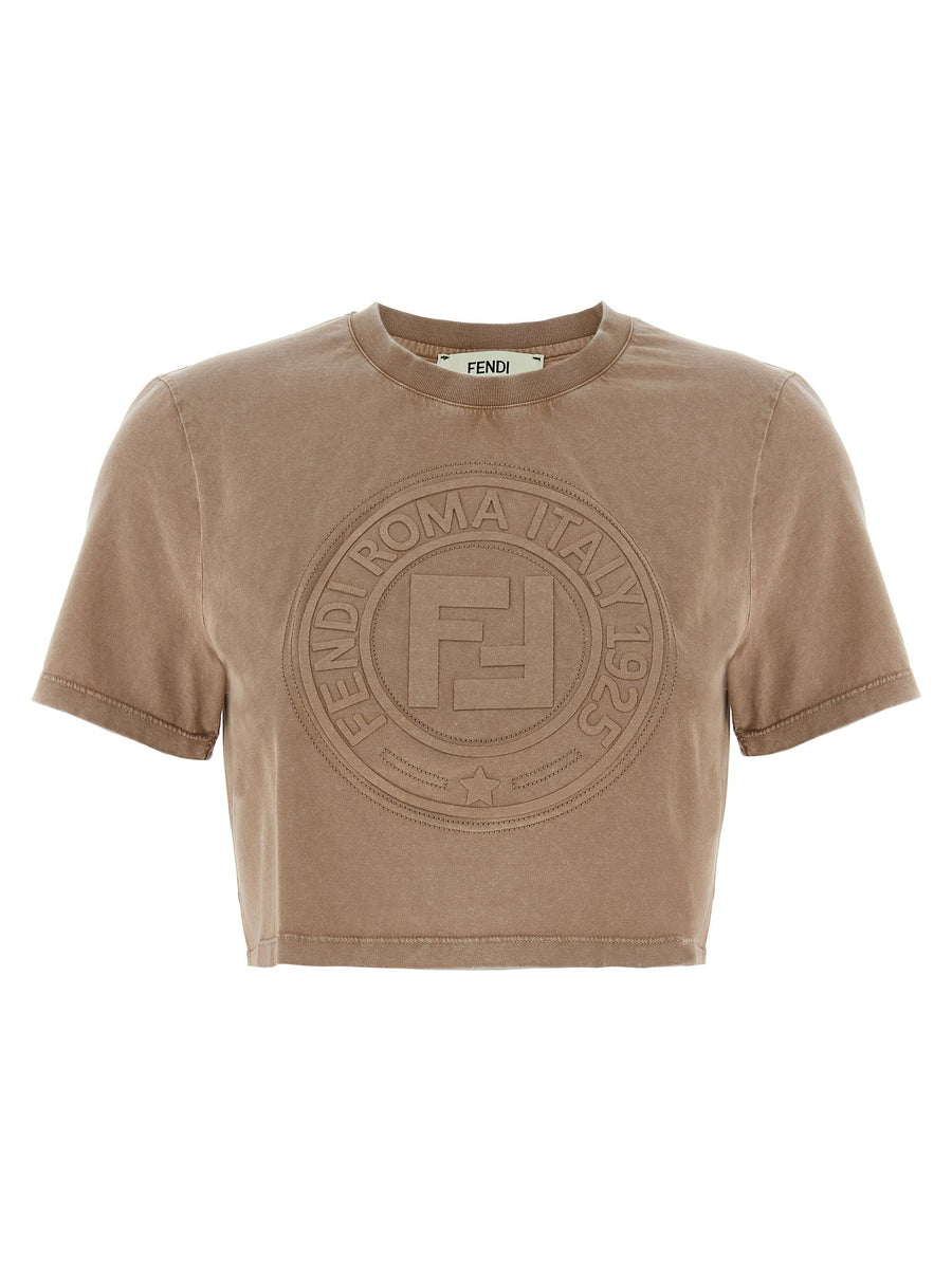 Fendi Roma T-Shirt — Beige