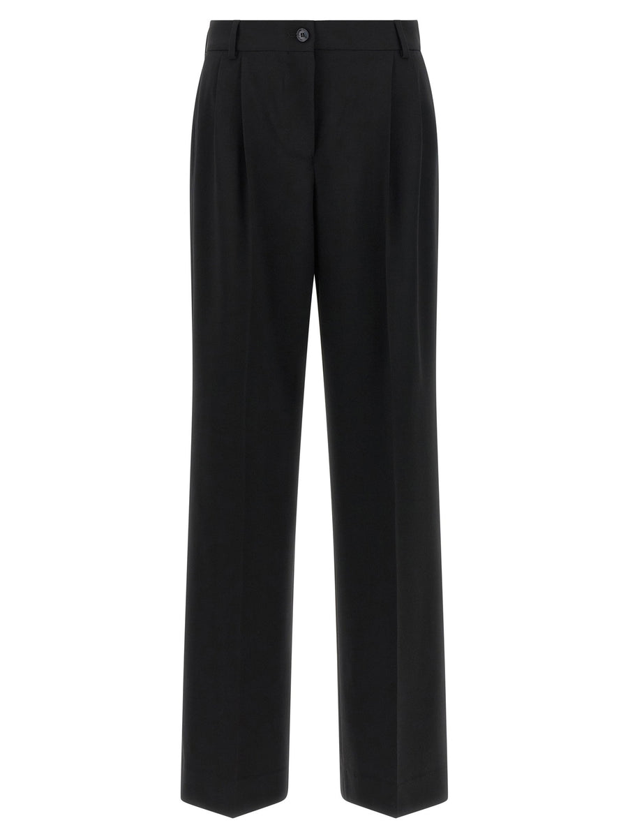 Dolce & Gabbana Double Pinch Trousers — Black