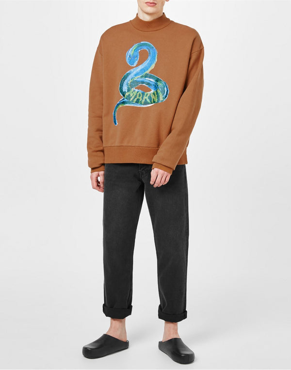 Marni 100% Cotton sweatshirt in brown