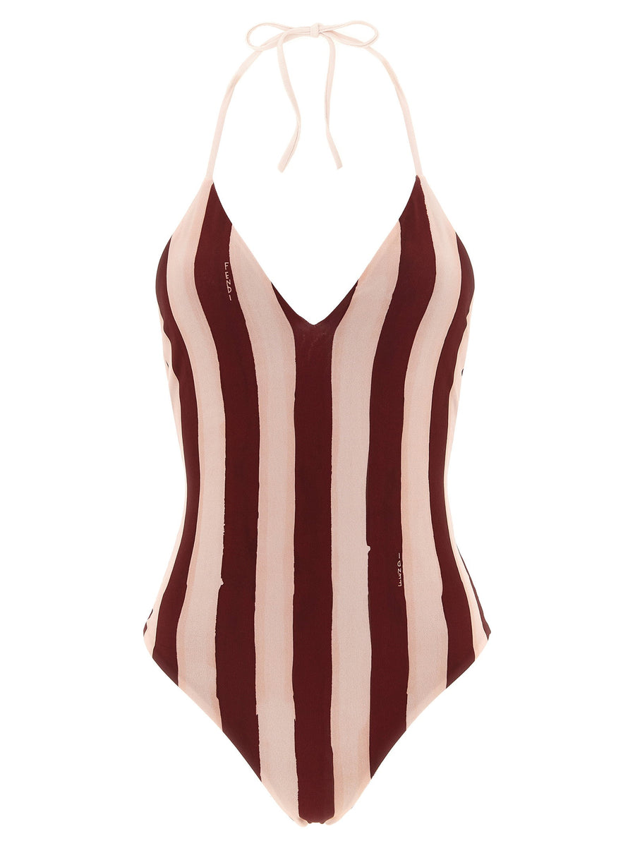 Fendi Pequin One-piece Swimsuit