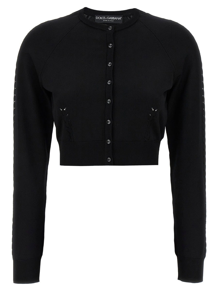 Dolce & Gabbana Viscose Cardigan — Black
