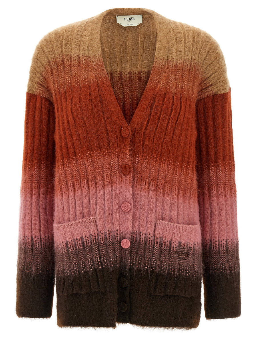 Fendi Vanisé Cardigan — Multicolor