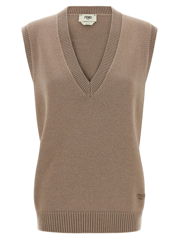 Fendi vest in beige