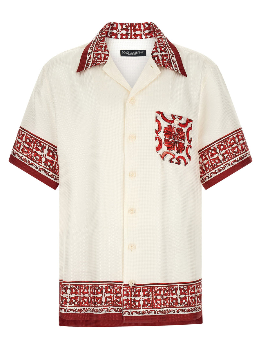 Dolce & Gabbana Hawaii Shirt — Cream