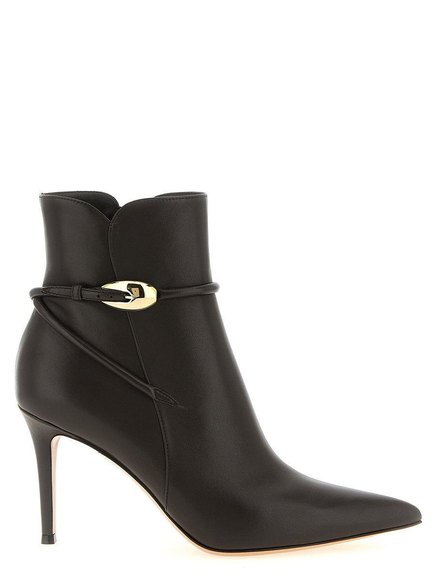 Gianvito Rossi Jungle Mamba Ankle Boot — Black