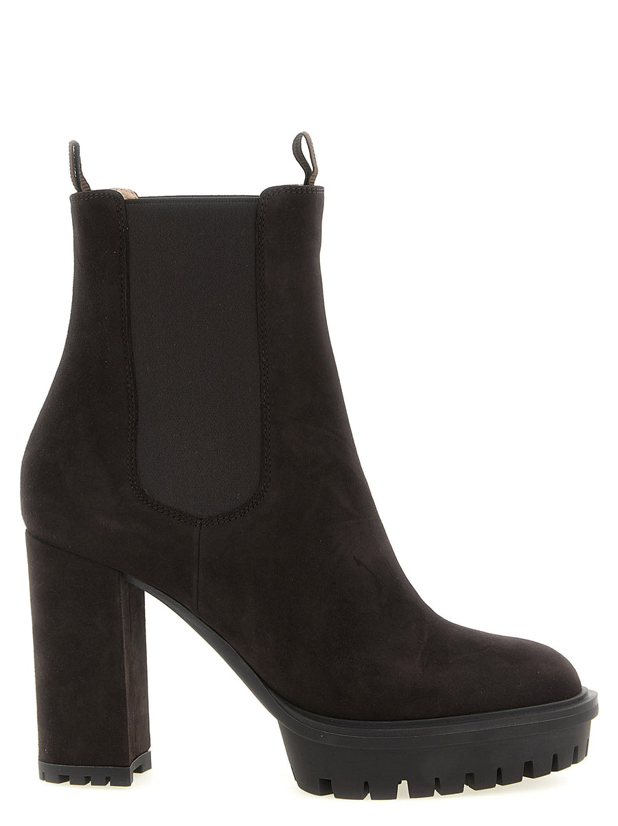 Gianvito Rossi Barry Ankle Boot — Black