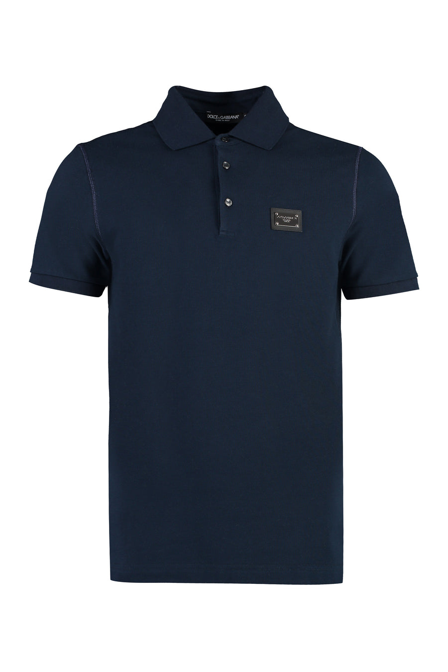 Polo Shirt Short-Sleeve Cotton Blue